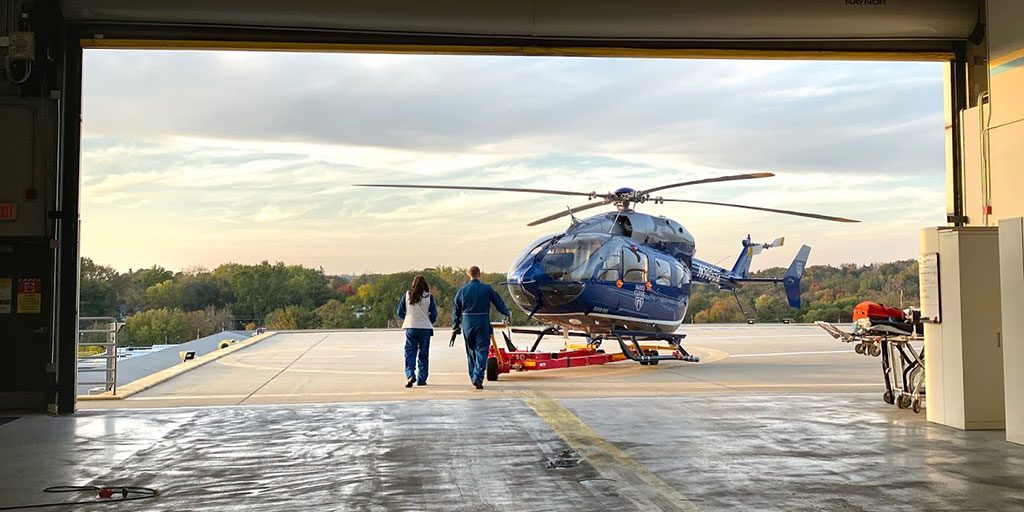 Mayo One is the flight and critical care branch of the Mayo Clinic Ambulance Service.
