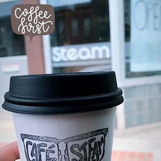 Coffee from Café Steam in Rochester, MN