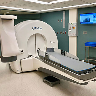 Gamma knife equipment at Mayo Clinic in Rochester
