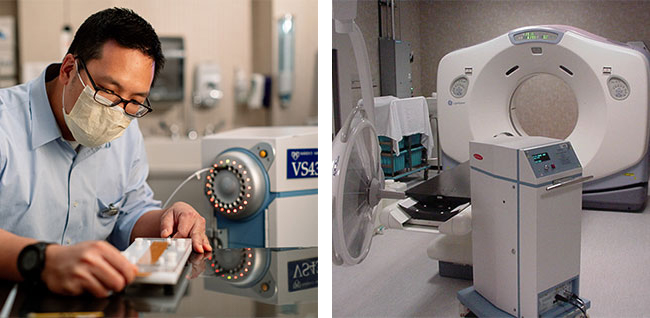 Brachytherapy equipment at Mayo Clinic in Rochester.