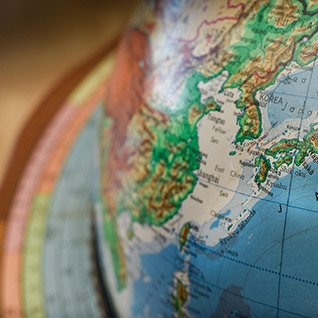 A picture of a globe to represent the Global Surgery: Part 1 academic enrichment opportunity at Mayo Clinic Alix School of Medicine.