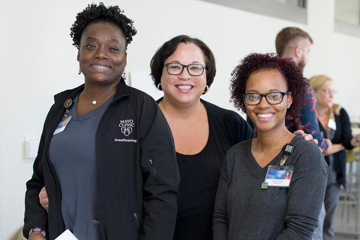 Trainees at the MERG fair